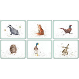 Wrendale Placemats, 6-Piece Set (m)