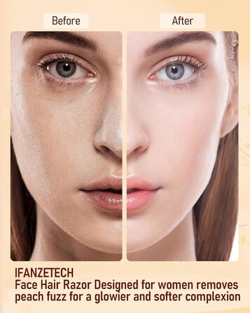 Електричний тример для брів та обличчя для жінок iFanzeTech: прецизійний триммер для брів та електричний жіночий гоління обличчя та бороди