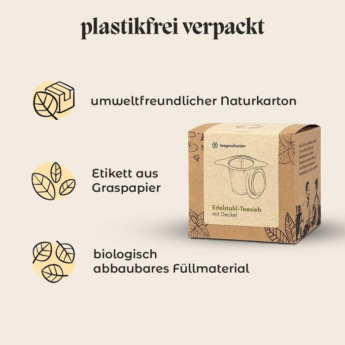 Tea filter Teegeschwister 2 pcs stainless steel