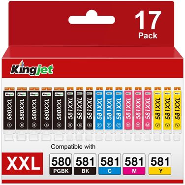 Комплект картриджів XXL для принтера Canon PIXMA PGI-580 та CLI-581 (Multipack) для TR8550, TS6350, TS6150, TS705, TS9550, TS6250, TR7550