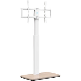 FITUEYES Adjustable Swivel TV Stand with Wood Base - Fits 32-70 inch TVs up to 40kg, VESA 400x600