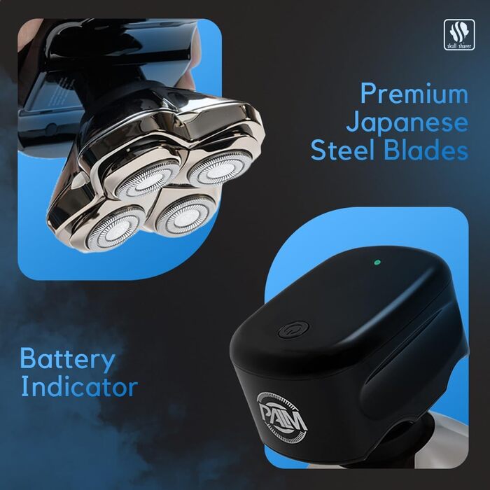 Skull Shaver Palm MX5: Електричний гоління голови та обличчя, гладке гоління