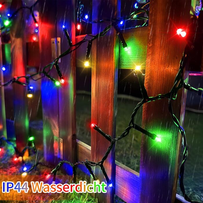 Ланцюжок прикрас для зовнішнього використання, 36 м, 1800 LED, тепле біле світло, 8 режимів, таймер, IP44, для балкона, саду, вечірки, шлюбу
