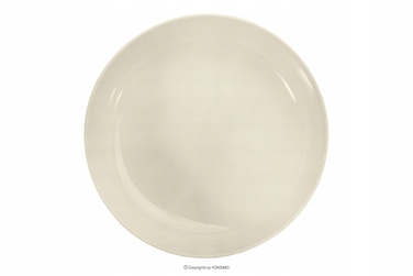 Обідній сервіз Konsimo Victo, бежевий глянцевий, набір на 6 осіб (18 предметів)