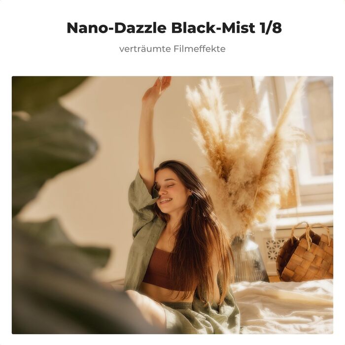 Фільтр K&F Concept Black Mist 1/8 55mm для відео та портретної фотографії (Nano-Dazzle)