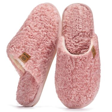 Жіночі зимові капці Hausschuhe з ефектом пам'яті (Memory Foam), м'які та теплі, рожеві, розмір 38.5/40 EU