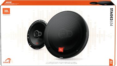Автомобільна акустика JBL Stage2 634, 3-смугові динаміки Harman Kardon, 250 Вт, 16,5 см (6,5''), комплект 2 шт.
