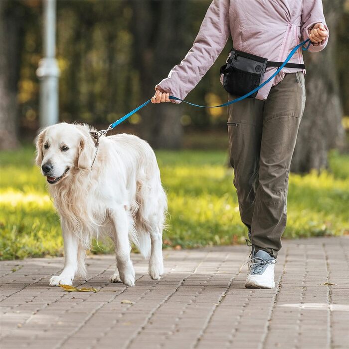 Сумка для ласощів для собак SLSON з портативним мискою, сумка-переноска для води, сумка для дресирування цуценят з регульованим ремінним та плечовим ременем для прогулянок та подорожей