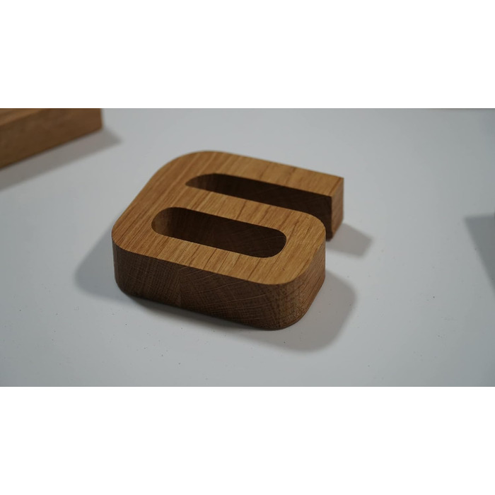 FLEXISTYLE 3D Wall Clocks DIY Oak Wood Large 50-75CM (Thickness 19MM!) for Office, Living Room, Bedroom Decoration (Black Hands, Wood), z54g eco75 d-1-x