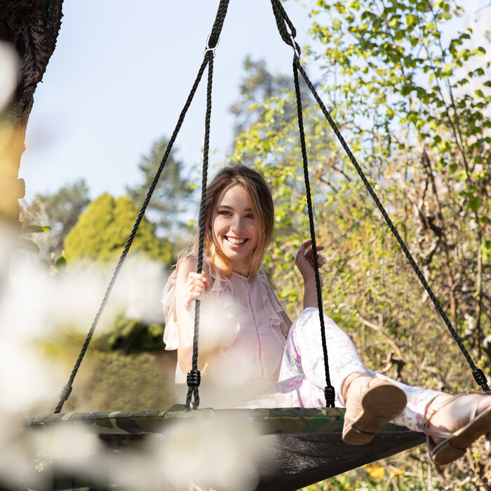 Relaxdays Bird Nest Swing Camouflage
