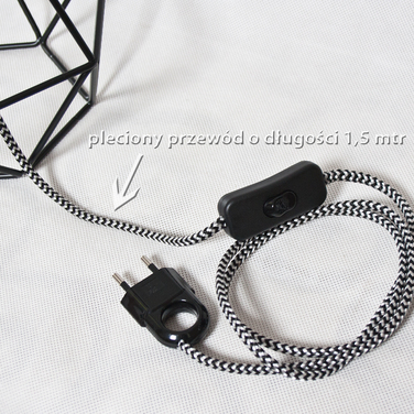 Настільна лампа JasnoCiemno DIAMOND 3D, чорна, 60 Вт