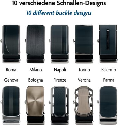 Чоловічий шкіряний ремінь Volmer ATG 01-bur-roma з автоматичною застібкою та регулюванням | Ширина 35 мм, довжина 125 см, колір бордовий