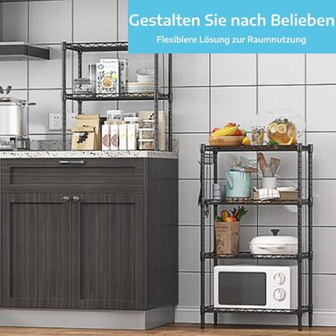 Himimi Regal - 6-Tier Wire Shelving Unit - 54x29x160cm
