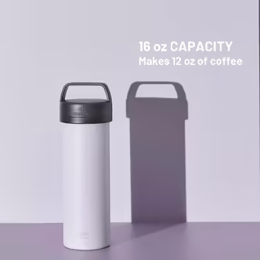 ESPRO P0 Ultralight Французька прес-кава для однієї порції, термобутилка з нержавіючої сталі для подорожей, кемпінгу та щоденного використання, вакуумна ізоляція, 470 мл, Frost Wisteria