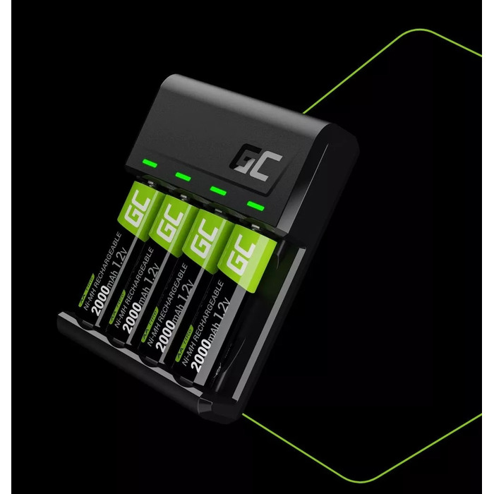 Зарядний пристрій Green Cell VitalCharger для 4 акумуляторів AA/AAA Ni-MH