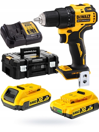 Акумуляторний шурупокрут DeWALT DCD708D2T TSTAK 18V, 65Нм, 2x2Аг, безщітковий