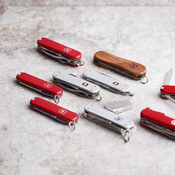 Мультитул Victorinox Classic SD Alox – Швейцарський ніж, 5 функцій, сріблястий, з напилком