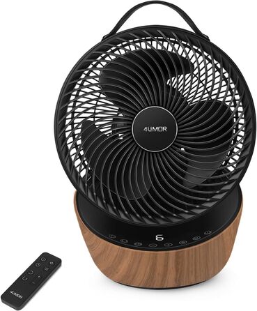 Вентилятор 4UMOR Turbo: тихий, 21W, 12 швидкостей, 3D циркуляція повітря, таймер 8H, для спальні/офісу, 30 м²