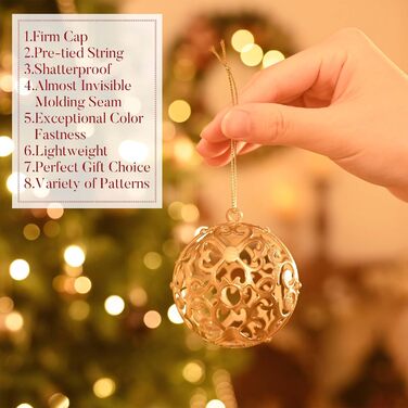 Набір ялинкових прикрас Valery Madelyn: 50 бронзових кульок з насадками