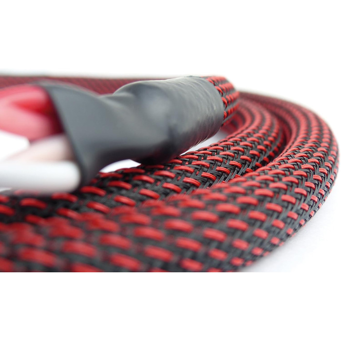 Акустичний кабель Dynavox Perfect Sound High-End з банановими роз'ємами, 2м, чорний/червоний, пара