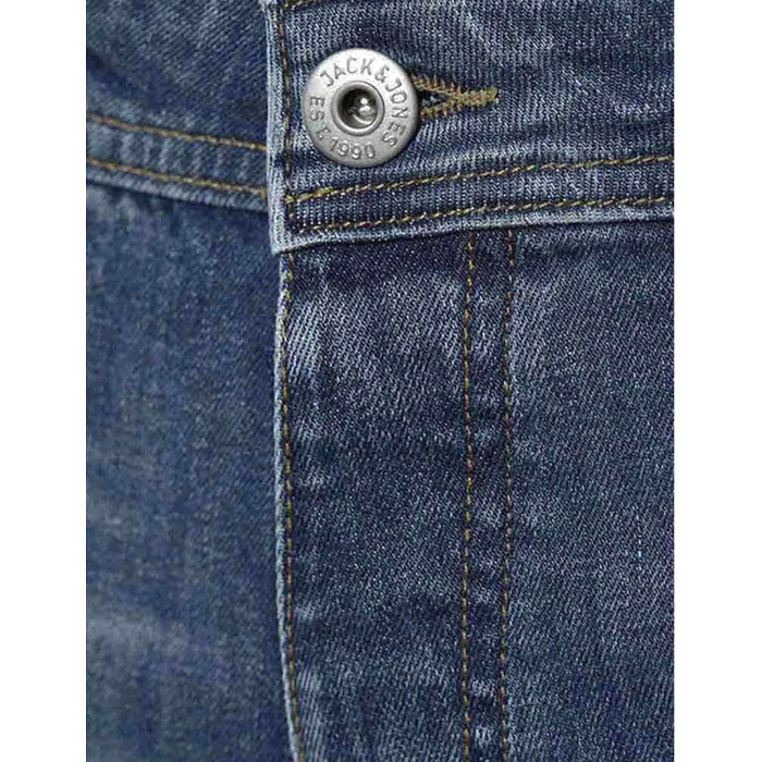 Джинси чоловічі JACK & JONES Tim Original Agi 010 Slim Straight Used Look, бавовна з еластаном, синій денім 32W/32L