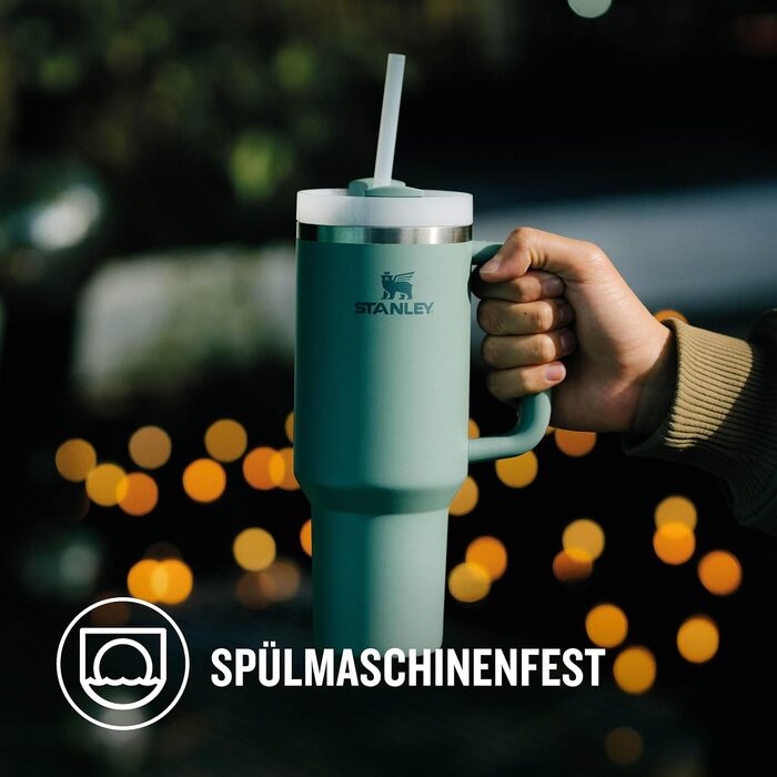 Термокружка Stanley Quencher H2.0 Flowstate 1.2L з трубочкою - 11 годин холоду, 48 годин з льодом, BPA Free, з нержавіючої сталі, Shale
