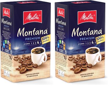 Кава молота Melitta Montana, середній обсмаження (3/5), 6 упаковок по 500 г