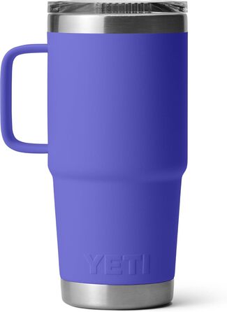 Термокружка YETI Rambler 20oz з нержавіючої сталі, ізольована вакуумною технологією, кришкою Stronghold, колір Ultra Marine Violet