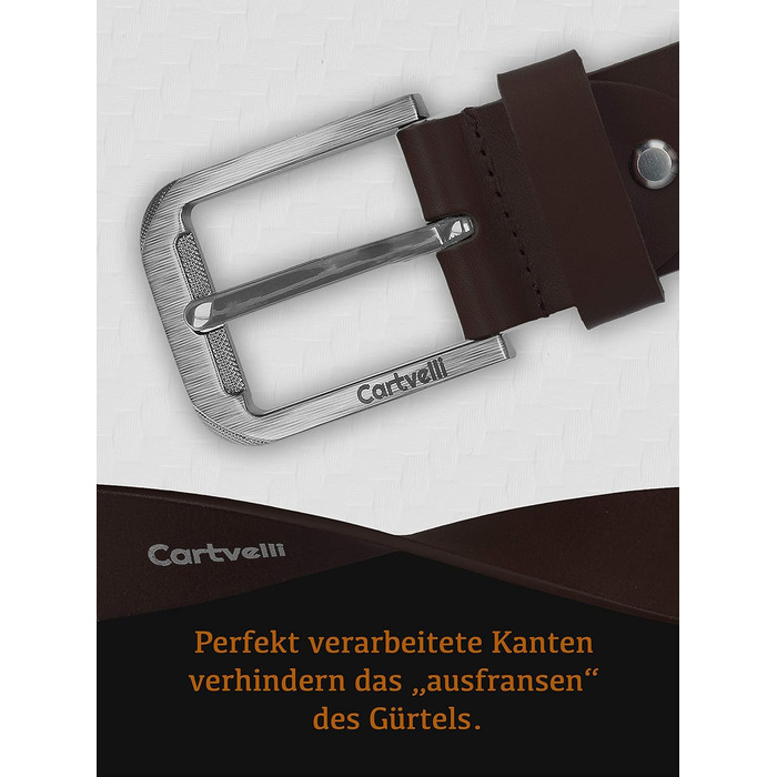 Чоловічий шкіряний ремінь преміум-класу, виготовлений у Німеччині, з подарунковою коробкою. Ширина 40 мм, темно-коричневий, розмір 105. Зверніть увагу на таблицю розмірів.