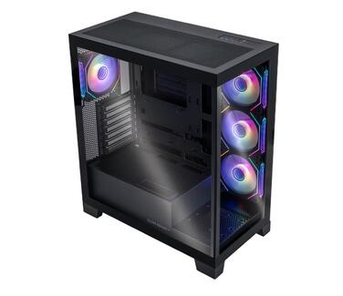 Корпус для комп'ютера Silver Monkey X Pyxis Midi Tower, чорний