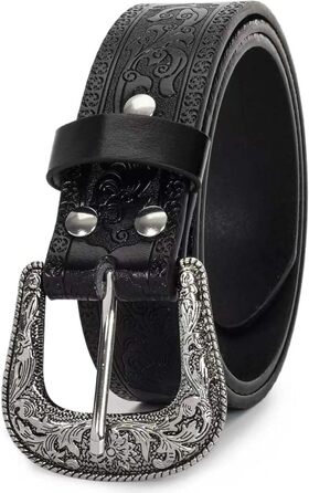 Жіночий/Чоловічий ремінь у стилі вестерн з пряжкою Cowboy - INOGIH, регульований, 30'-39'