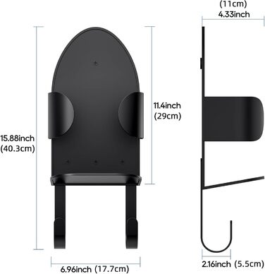 Кріплення для прасувальної дошки на стіну TJ.MOREE, чорний колір