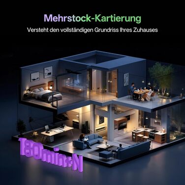 Робот-пилосос Vexilar W15 з функцією миття підлоги, бездротовий, 10000Pa, LiDAR, 180 хвилин, керування через додаток та голосовий помічник