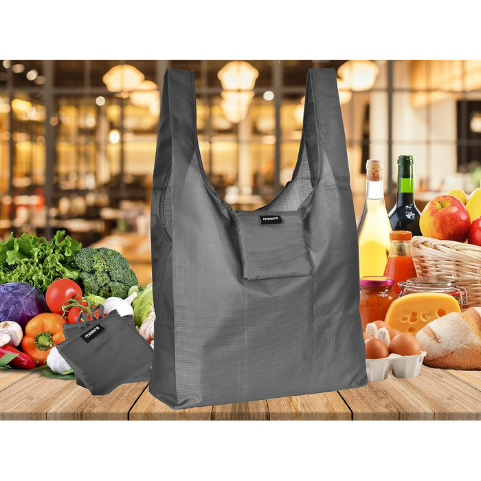 Ripstop reusable shopping bag – replace paper and plastic bags with these large and strong, eco-friendly bags.