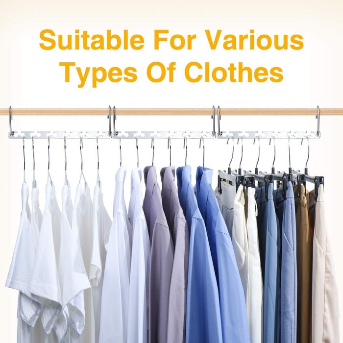 Набір вішалок для одягу HOUSE DAY 8 шт. металеві, для важких речей, L26 см