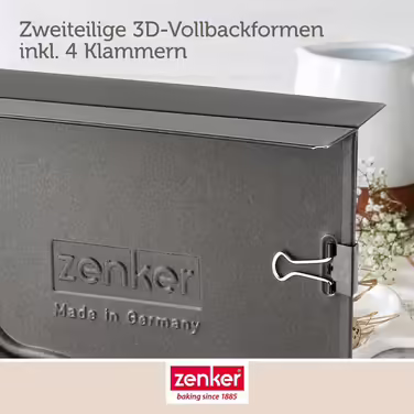 Форми для випікання Zenker «Великодній баранчик і заєць» 3D, 900 і 600 мл – форми для пасхального кексу, декор для Великодня