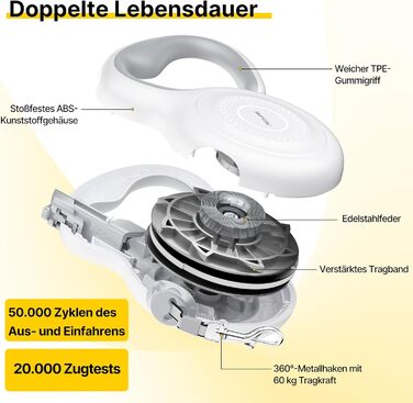 Рулетка для собак Active Brake 5м - міцна левка для середніх та великих собак до 60 кг