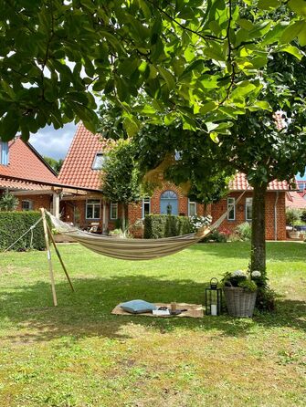 AMAZONAS Wood – Flexible hammock stand made of ash wood, 100 kg load capacity, ideal for a tree or suspension point