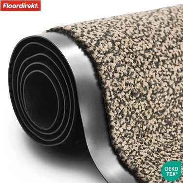 Килимок для порогу etm® Schmutzfangmatte: переможець у співвідношенні ціни та якості, різні розміри, для дому та вулиці (90x150 см, 120x600 см, Охро-чорний)