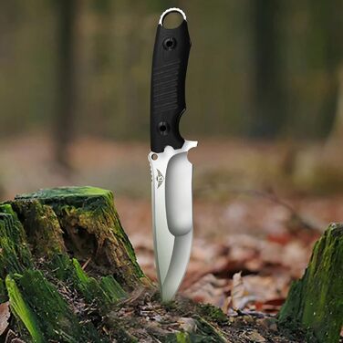 Ніж для полювання KOMWERO з фіксованим лезом D2, G10 рукоятка, Kydex чохол, гострий туристичний ніж для виживання, бушкрафту, з подарунковою коробкою, нековзка ручка