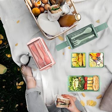 Електрична обідовниця з підігрівом 1.5L, портативна, для роботи, сім'ї, кемпінгу, офісу, подорожей, будівництва (зелена)