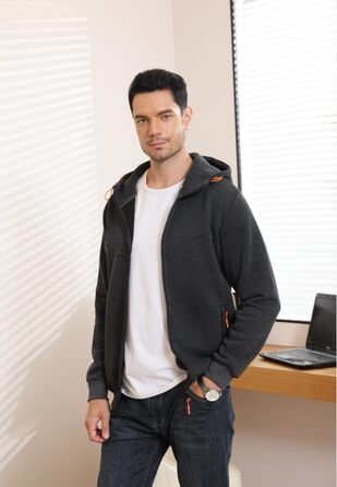 Чоловічий світшот з капюшоном CTU, фліс, на блискавці, розмір S-4XL, чорний