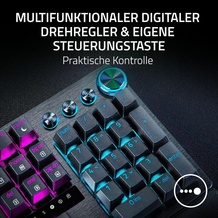 Клавіатура Razer Huntsman V3 Pro 60% - Механічна, Оптична, QWERTZ DE, Чорна