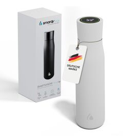 Розумна пляшка для води Smardy DropUp 500 мл синього кольору з самоочищенням та UVC-стерилізацією. Нержавіюча сталь, з нагадуванням про воду.