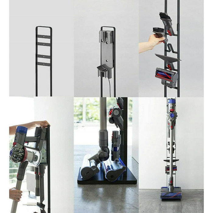 Підставка для пилососів Dyson – універсальна, 127 см, без свердління, з металевою основою