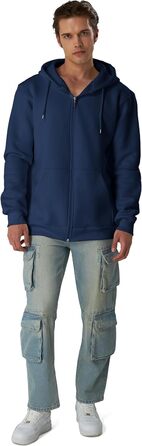 Світшот з капюшоном Smith & Soo для чоловіків (XL, темно-синій) – якісна бавовняна суміш, спортивний стиль