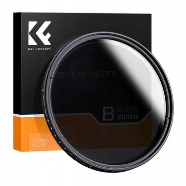 Регульований нейтральний фільтр K&F Concept ND2-ND400 FADER Nano-B, 67мм