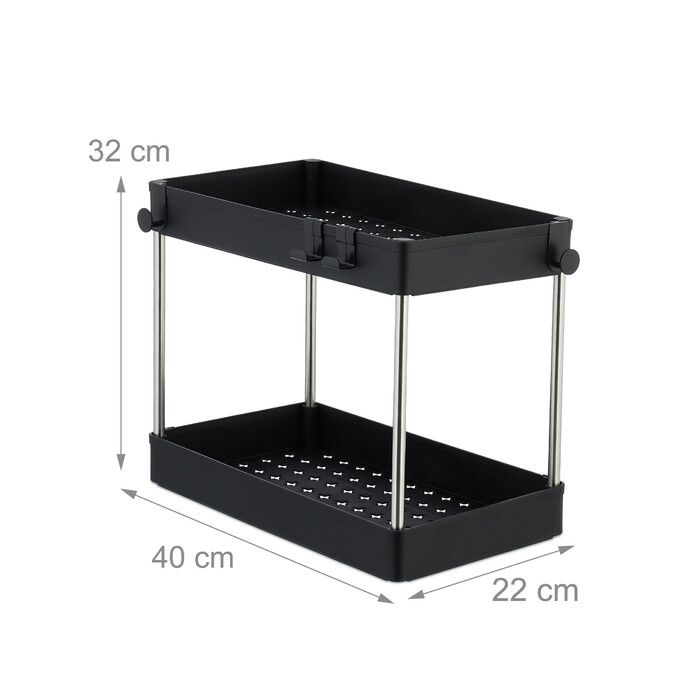 Relaxdays Under Sink Shelf Set of 2