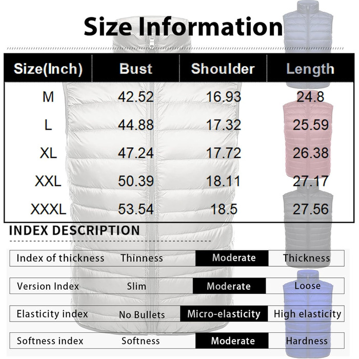 Чоловіча степкова жилетка Weste для активного відпочинку: біг, гольф, туризм. Чорний колір, розмір XL