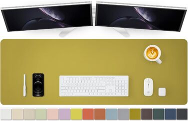 Підкладка під стіл шкіряна, антиковзаюча PU, 120x43 см - для офісу та дому